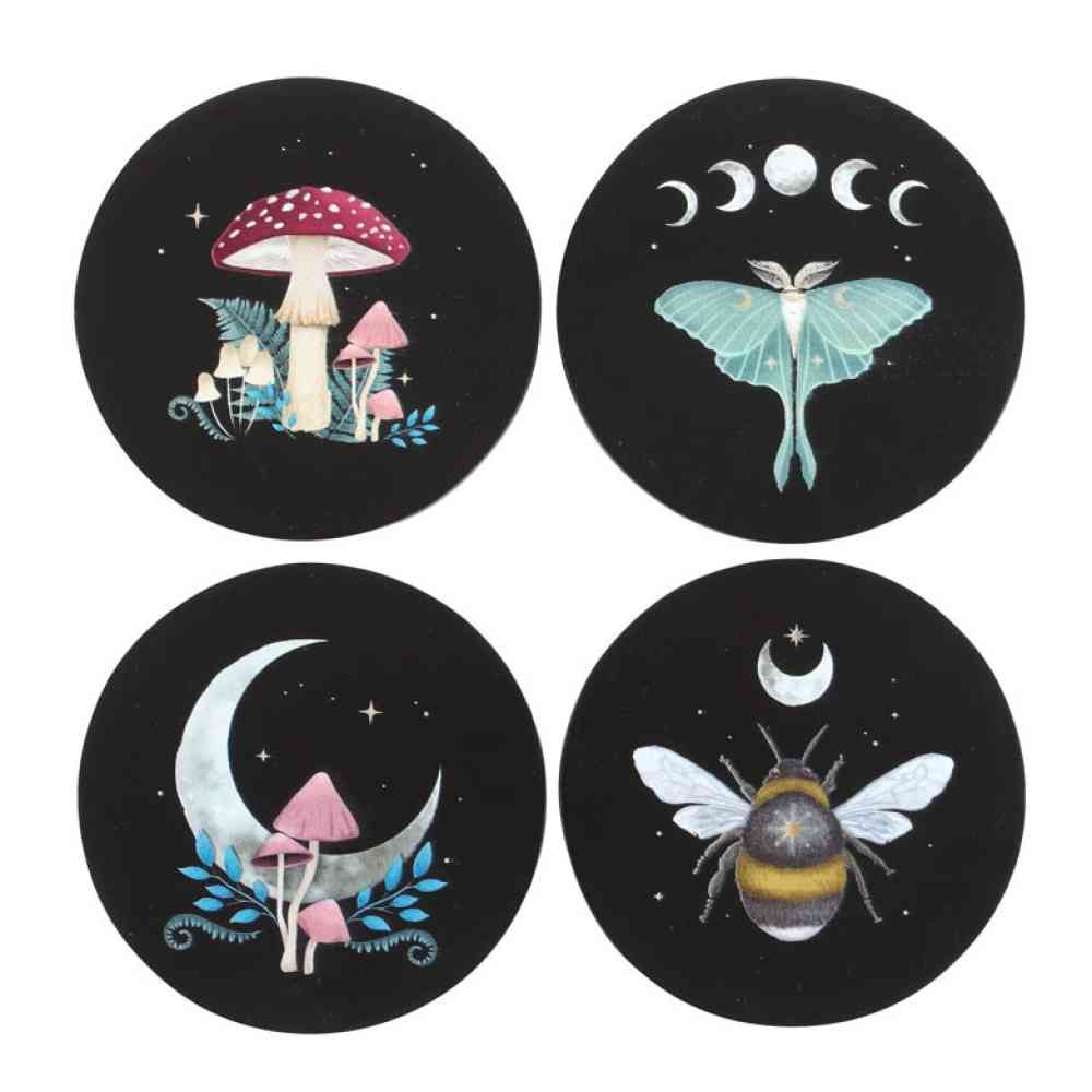 Something Different - Dark Forest Coaster Set - Multicolours